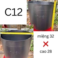 [ 50 Chậu Nhựa Dẽo C12 ] Chậu Nhựa Dẽo Trồng Cây C12 ( 32cm x 28cm ) Chậu Nhựa Trồng Hoa