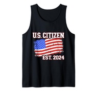 New US citizen 2024 for citizenship with american flag Tank Top