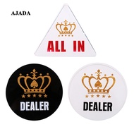 [AJAZ] Acrylic All-in Poker Dealer Chip / Card Protector Bounty Tournament Coin