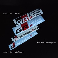 sticker gr toyota gazoo car sticker 0042 0043 accessories