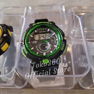 Jam tangan Lasika Model Terbaru +Box +Batre Digital Water Resist Lasika G7136 Original Warna Hitam S