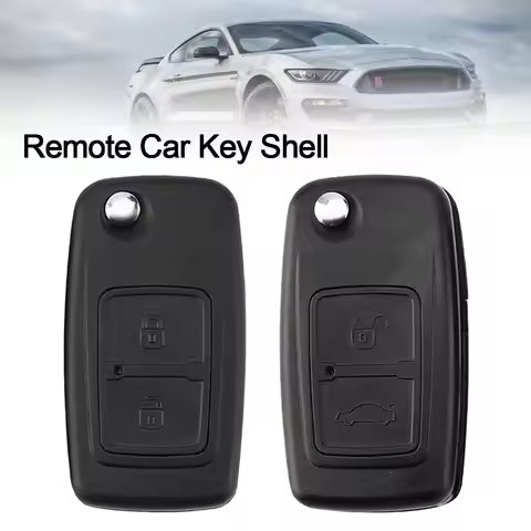 2 Buttons Car Key Shell Uncut Blade Folding Remote Key Case Flip Key Cover for Chery Tiggo A1 E5 A5 