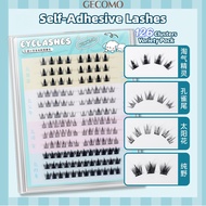 GECOMO 126 Clusters Variety Pack Glue-Free False Eyelash Natural Self-Adhesive Lashes Magnetic Eyela