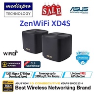 ASUS ZenWiFi XD4S Black 2 Pack Whole Home Mesh WiFi System WiFi 6 AiMesh - 3 Year SG Asus Warranty