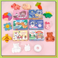 ชุดระบายสี ตุ๊กตาปูนปั้น ตุ๊กตาปูนปลาสเตอร์ DIY พร้อมสี พู่กัน ปูนปลาสเตอร์คละแบบ สุ่มลาย ระบายสีปูน