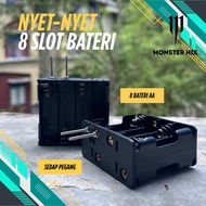 Nyet nyet Tamiya, 8 Slot Battery holder Tamiya, Bateri holder Tamiya, Alat Brake in enjin Tamiya