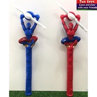 NEW TOY FOR KIDS 075-2 B/O SPIDERMAN LIGHT & SOUND 38CM FAN MAINAN KANAK-KANAK KEPAS LAMPU DAN MUZIC
