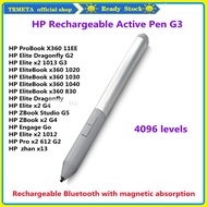 4096 Stylus Pen HP Rechargeable Active Pen G3 (6SG43UT) For HP EliteBook X360 830 G8 G9 Laptop