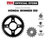 RK Takasago chain sprocket for Honda Winner motorbike, GTR150 Black steel 428 sprocket