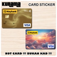 [ Good View ] For Bank Card Sticker Cover / MASTER / VISA / CREDIT/ DEBIT CARD