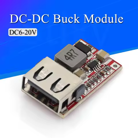 Fine 6-20V 12V/20V to 5V 3A CAR USB Charger Module DC Buck Step Down Converter 12v 5v Power Supply M