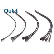 [Out-t] 1Pc Fan Splitter Cable 4pin Adapter Cable 1 to 1 2 3 4 Computer CPU Fan Splitter PC Fan Exte