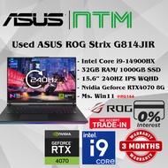 #RG144 USED ASUS ROG G18 Gaming Laptop G814JIR intel i9-14900HX 32GB 1TB SSD NVIDIA RTX4070 RTX 4070