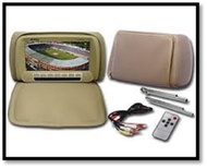 CAR PILLOW MONITOR 7" W/ZIP L.A POWER ( GREY )