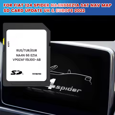 FOR Fiat 124 Spider NA4N66EZ1A SAT NAV MAP SD CARD UPDATE UK & EUROPE 2022