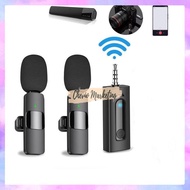 K35 Wireless Clip Microphone Adaptation Speaker 3.5 MM Aux For Intelligent Noise Cancellation Wirele