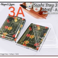 Sushi tray cake tray code 3A / 3 B size 16.5 x 11.5 x 5 cm unit
