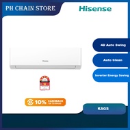 Hisense R32 Inverter Aircond AI10KAGS / AI13KAGS / AI20KAGS / AI25KAGS (1HP/1.5HP/2HP/2.5HP)