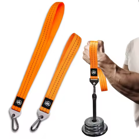 Arm Wrestling Training Strap Belt Hand Grip Arm Finger Forearm Exerciser Strengthener for Cable Mach