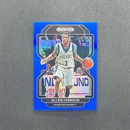 199 Sheets Allen Iverson Time Back Prizm Draft Picks Blue Player Card