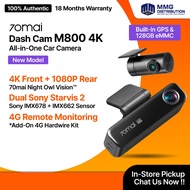 70mai M800 Dashcam Car Recorder 4K Resolution