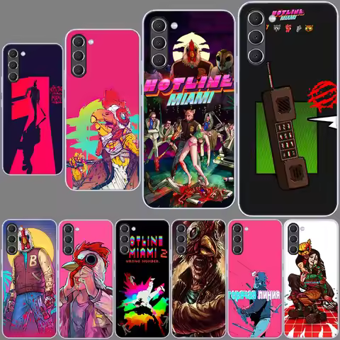 Game Hotline Miami Phone Case for Samsung A54 A14 A24 A34 A17 A37 A57 A55 A35 A25 A15 A13 A23 A33 A5