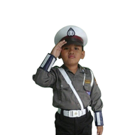 Baju polisi anak setelan komplit / seragam polisi anak