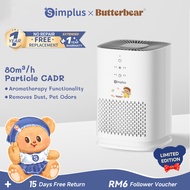 【Simplus×Butterbear】Air Purifier Mini Compact Desktop Bedroom HEPA H11 Filter Remove Allergens 8h Ti