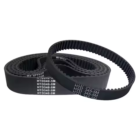 10/12/15/20mm HTD5M Rubber Timing Belt C=450/455/460/465/470/475/480/485/490/495/500mm HTD450-5M 455