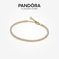 Pandora  14K Gold Plated Sparkling Tennis Bracelet