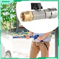 Sunnoony High Pressure Washer Ball Valve Pipe M22 Stainless Steel