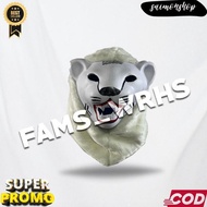 Tiger Mask for Adults and Children Brown and White Children's Toys Af 1