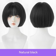 Tse Tóc Giả tóc nữ ngắn kín đầu Bìa Nữ Đầy Đủ Top đầu lượn sóng tóc thẳng Tự Nhiên Mô Phỏng Tổng Hợp