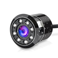 กล้องมองหลังรถยนต์สำรองถอยหลัง170 ° CMOS 8 LED HD Night Vision กันน้ำ