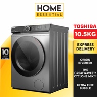Toshiba 10.5KG Front Load Origin Inverter Washer TW-BK115GF4M(SK) | 9.5KG TW-BK105GF4M(SK) | 8.5KG T
