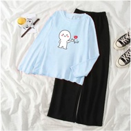 Girls' Long Sleeve T-Shirt & Culottes Set Voxy BIU BIU SET33