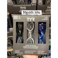 Set of 3 TYR swimming goggles