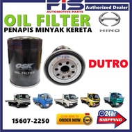 FIS Oil Filter Hino Dutro 15607-2250 O-2179 Penapis Minyak Hitam Kereta