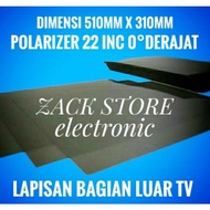 POLARIS TV LED SAMSUNG 22 INC 0 DEGREE FRONT PART TV POLARIZER LCD TV OUTER PART 22 IN 0 DEGREE LED 