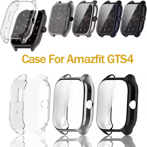Screen Protective Case For Amazfit GTS4[Not for GTS 4 Mini], Soft TPU Full Around Cover for Amazfit 