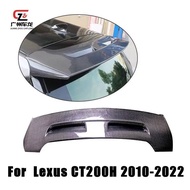 For LEXUS CT200H 2010-2022 Car Styling Real Carbon Fiber Rear Top Trunk Spoiler Sporty Roof Tail Win
