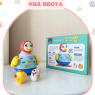 ĐỒ CHƠI GÀ MẸ COCOMOM NỘI ĐỊA HÀN QUỐC NHÚN NHẢY THEO NHẠC KHÍCH LỆ BÉ VẬN DỘNG SET 1 GÀ MẸ VÀ 2 GÀ