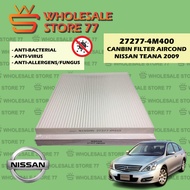NISSAN TEANA 2009 CABIN AIR FILTER / AIR CONDITIONAL FILTER CABIN FILTER AIR COND CABIN FILTER 27277