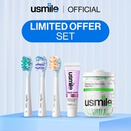 [Limited Offer Set] usmile E-Toothbrush Head Refill (for all usmile e-toothbrush models)+ 1Dental Fl