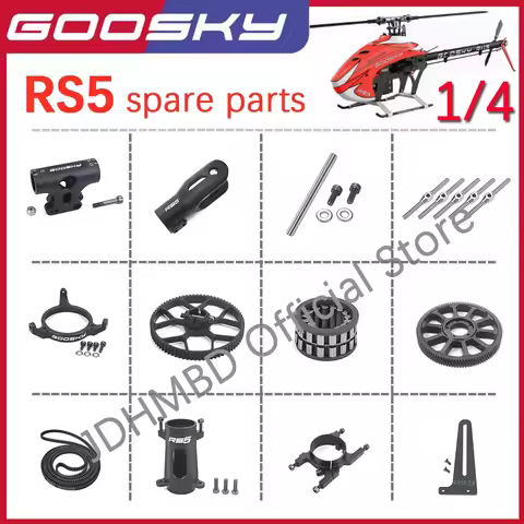 GOOSKY Legend RS5 Helicopter Original Spare Parts Main Blade Grip Feathering Shaft Set Servo to swas