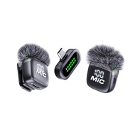 ♥ SFREE Shipping ♥ T98 Wireless Lavalier Microphone Magnetic Button Noise-Cancelling Recording Live 
