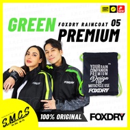 (100%ORI) FOXDRY RAINCOAT 05 PREMIUM (New) SMLXLXXL3XL4XL5XL 1 SET Baju Hujan Rainsuit 雨衣 FOX Reflec