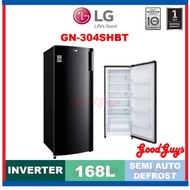 LG GN304SHBT 168L / SMART INVERTER UPRIGHT FREEZER (BLACK)