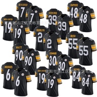 NFL Steelers 2nd Generation 55 Bush 6 Hodges Embroided Football Jersey