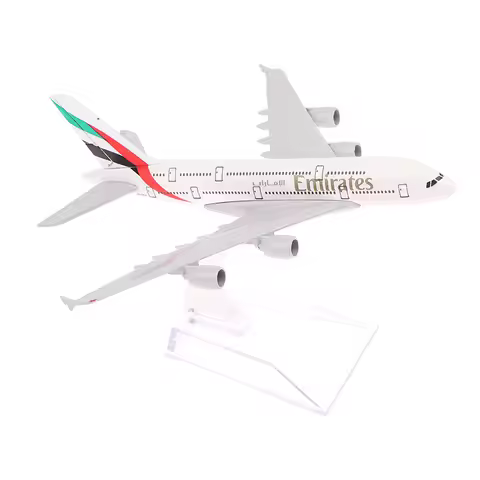 16cm 1:400 Metal Aircraft Replica Emirates Airlines A380 Airplane Diecast Model Aviation Plane Colle